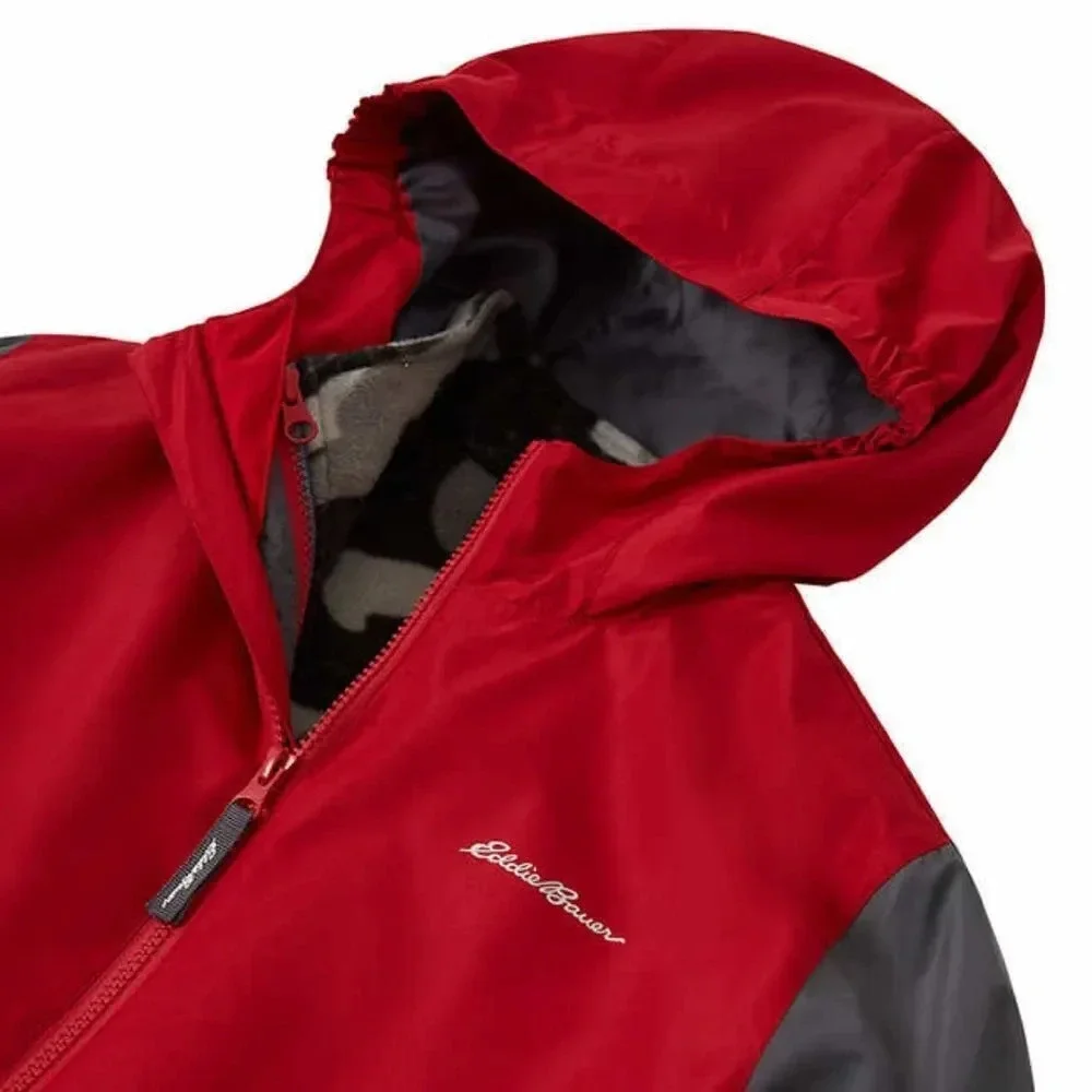 Eddie Bauer Youth 3-in-1 Red and Gray Jacket X-Small 5/6